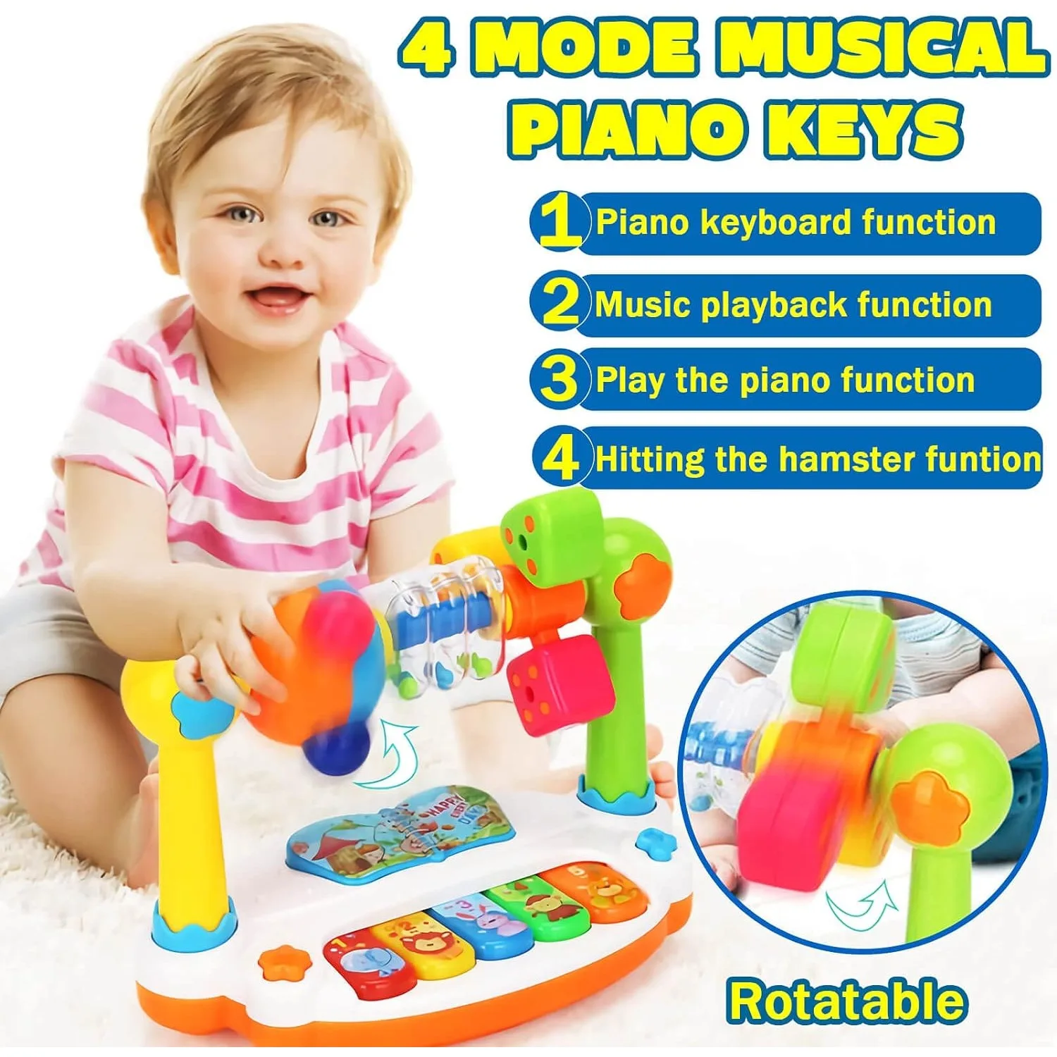 Musical Instruments Names - Baby Toys Drum Piano Keys Musical