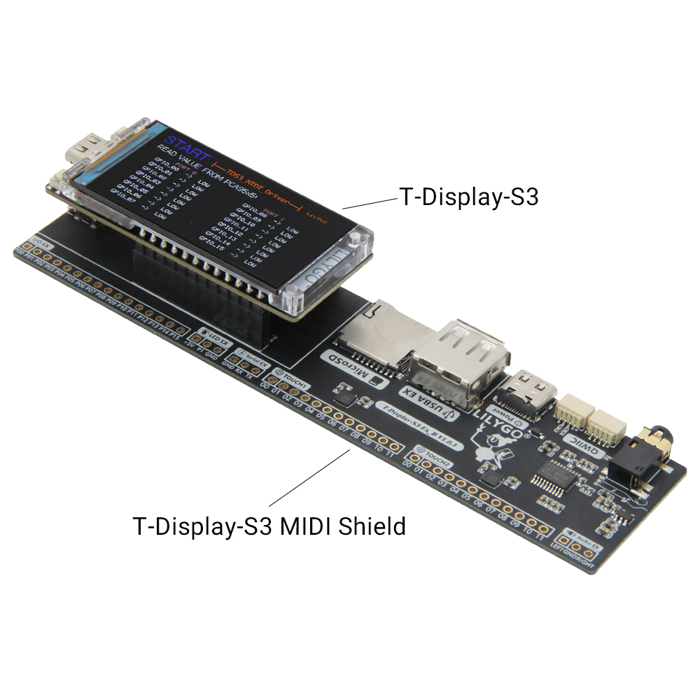 T-Display-S3 MIDI Shield Devel - Musical Instrument Digital Interface (Midi) 评论和价格