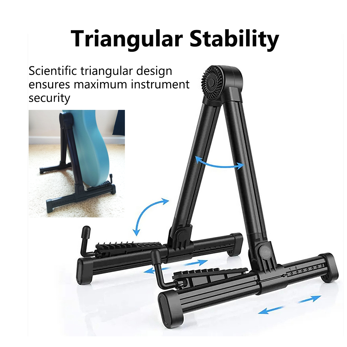 Miwayer Foldable Guitar Stand  - Musical Instrument Sounds 评论和价格