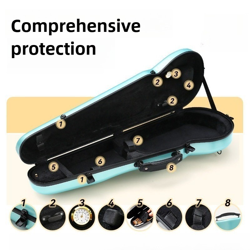 Carbon Fiber Violin Case Anti  - Musical Instrument Sounds 评论和价格