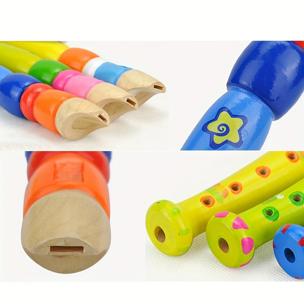 1pc Wooden Flute 6-Hole Colorf - Musical Instrument Piccolo 评论和价格