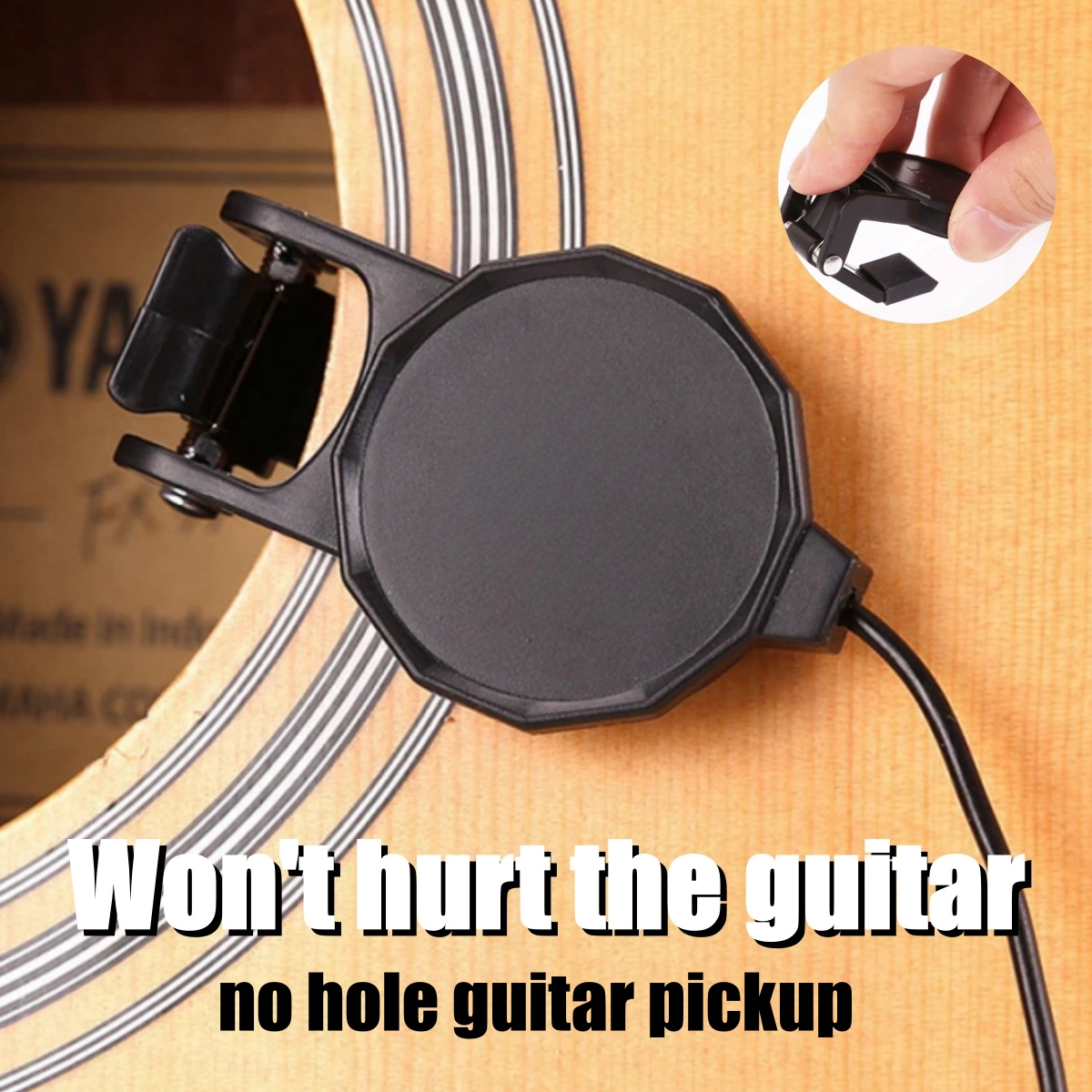 Audio Jack Clip On Pickup for  - Musical Instrument Sounds 评论和价格