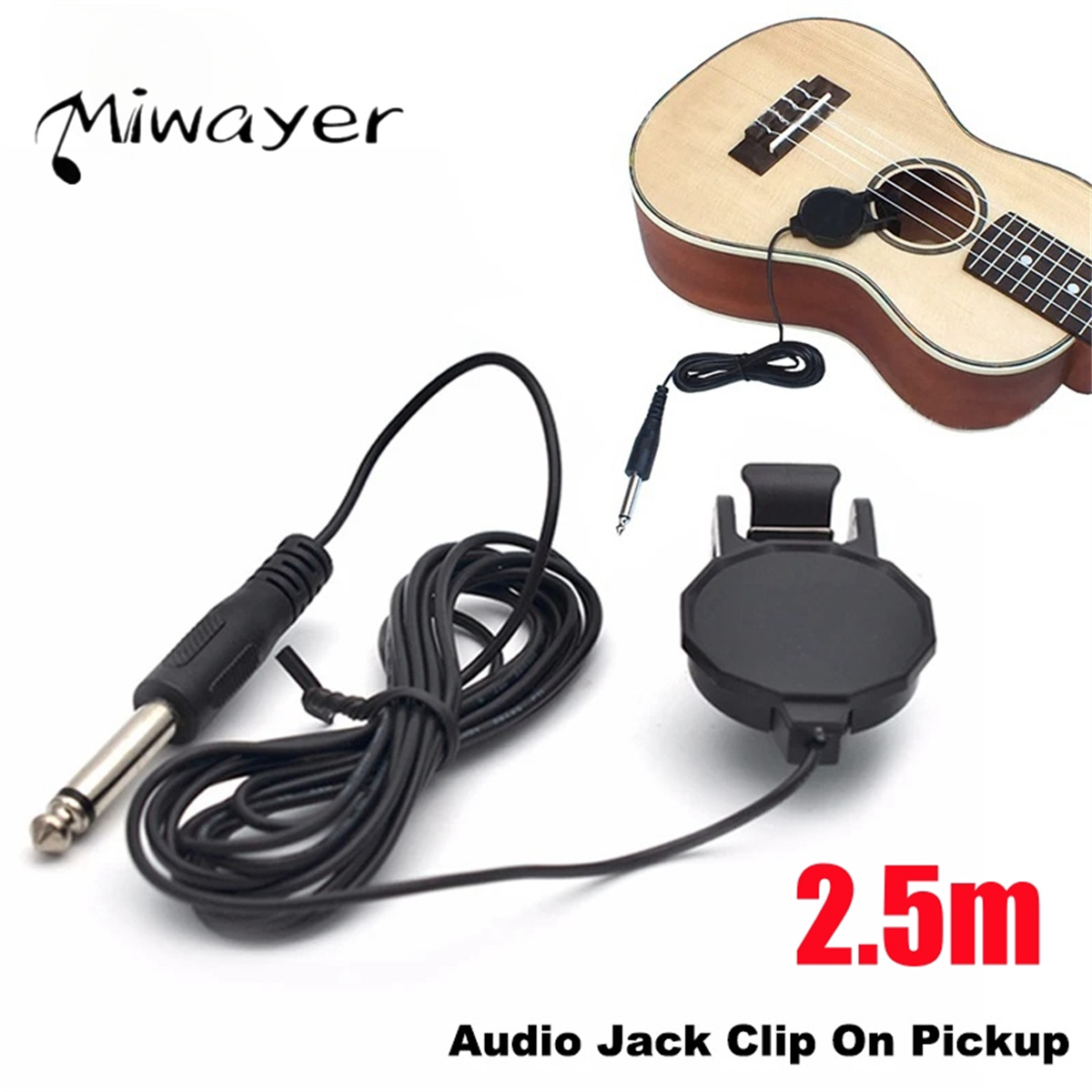 Audio Jack Clip On Pickup for  - Musical Instrument Sounds 评论和价格