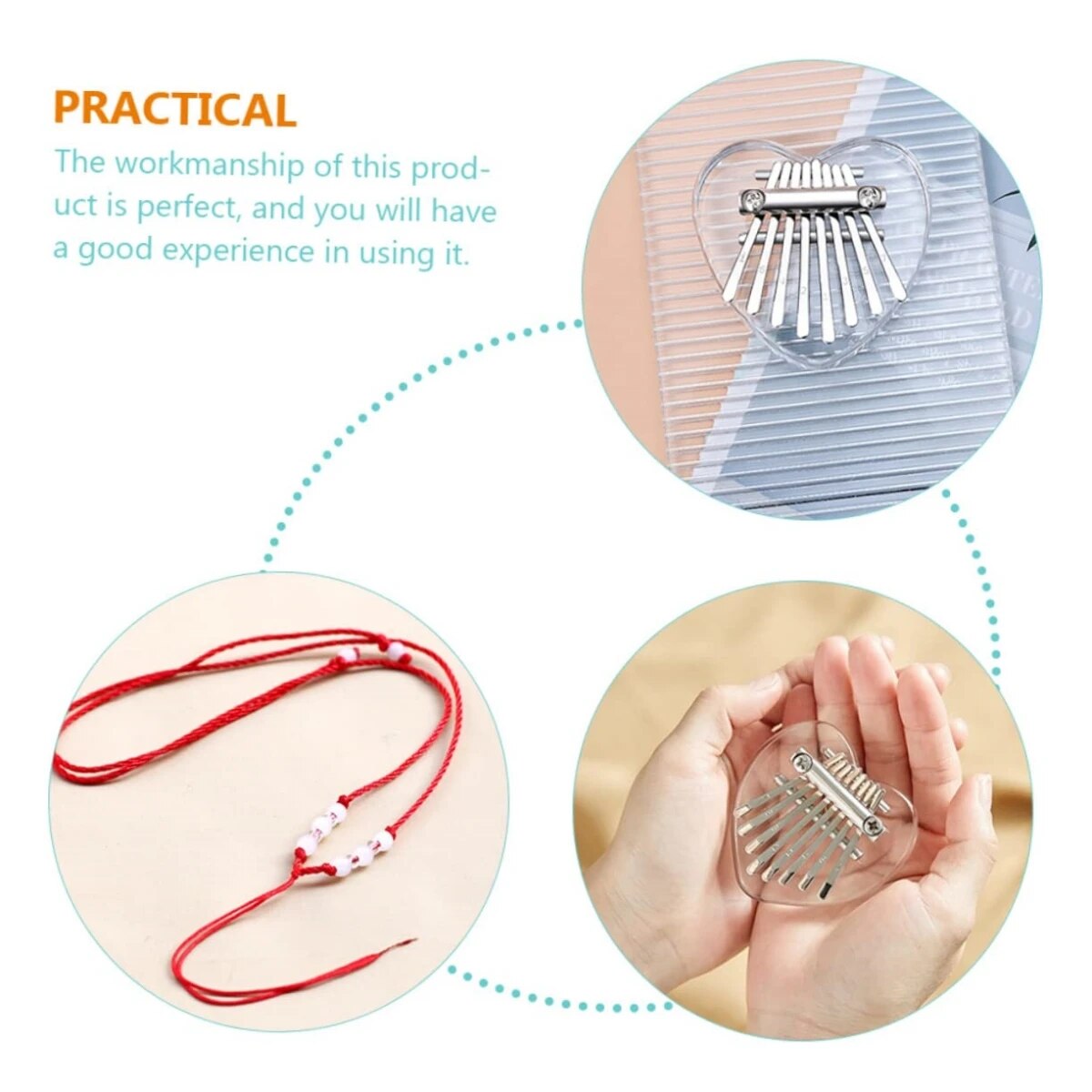 Miwayer 8 Keys Mini Kalimba Ra - Musical Instrument Sounds 评论和价格