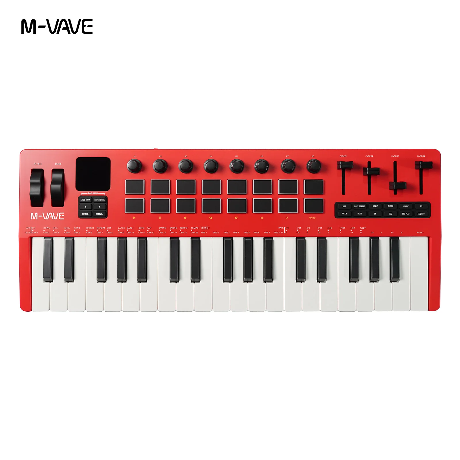 M-VAVE SMK-37 Pro 37-Key Red M - Musical Instruments Names 评论和价格