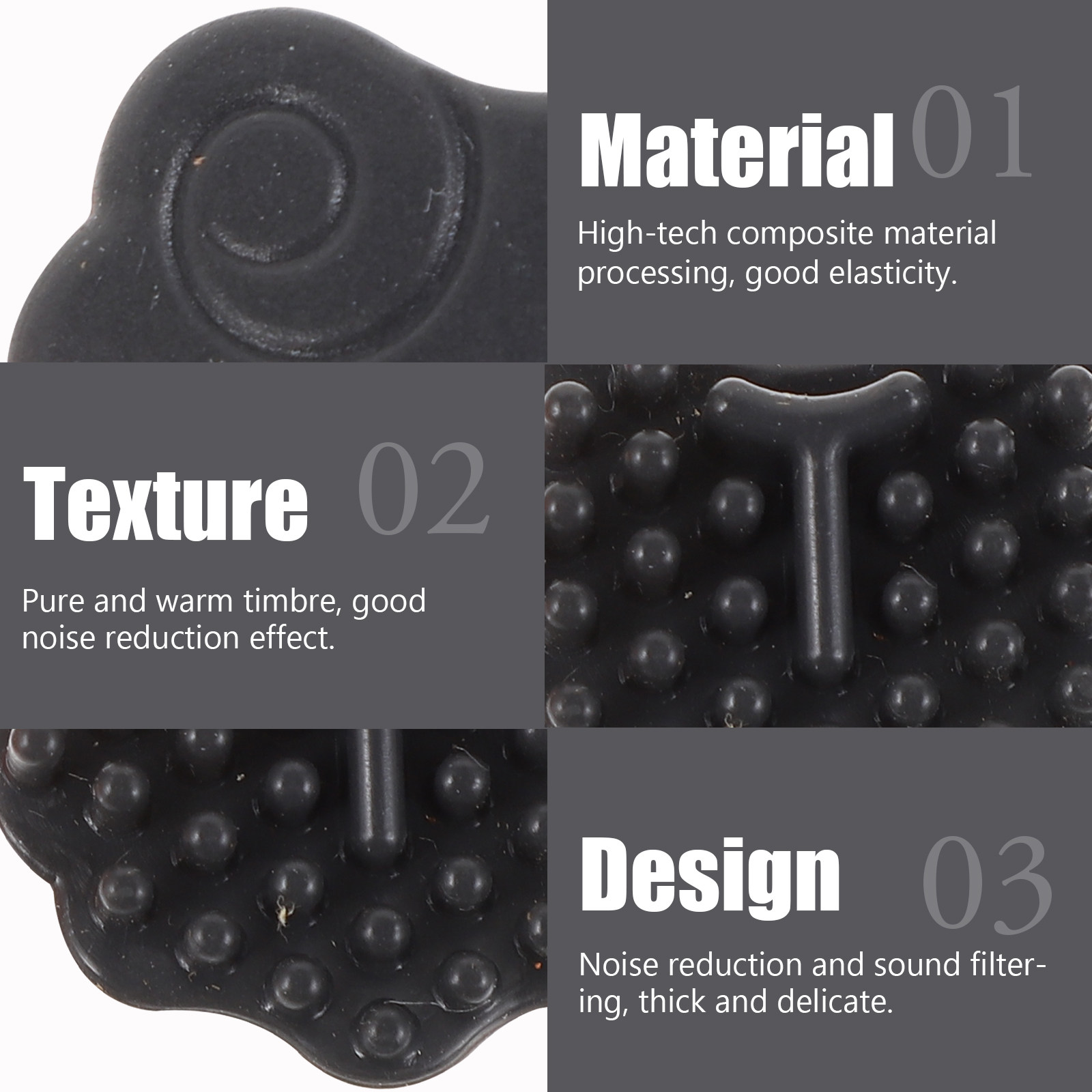2Pcs Erhu Mute Composite Nano  - Musical Instrument Sounds 评论和价格
