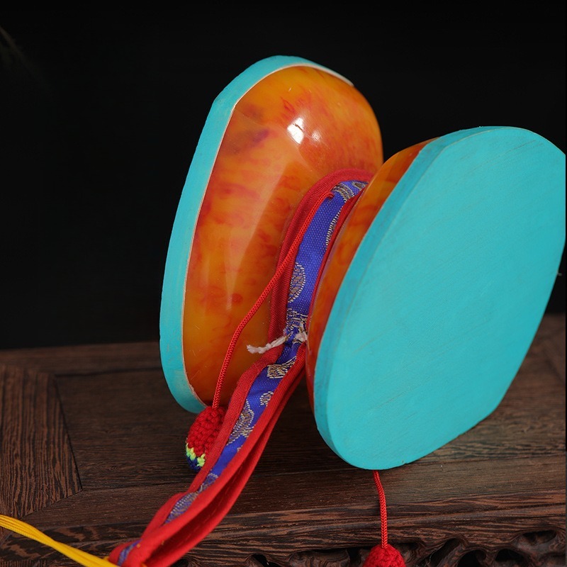 12CM Nepalese Hand Drums With  - Musical Instrument Tambourine 评论和价格