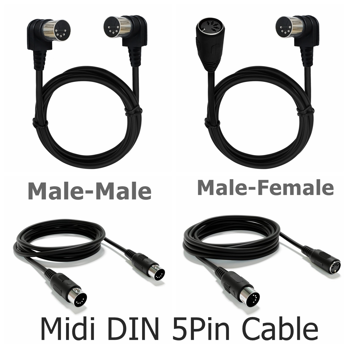 MIDI DIN 5PIN Male to Male Cab - Musical Instrument Digital Interface (Midi) 评论和价格