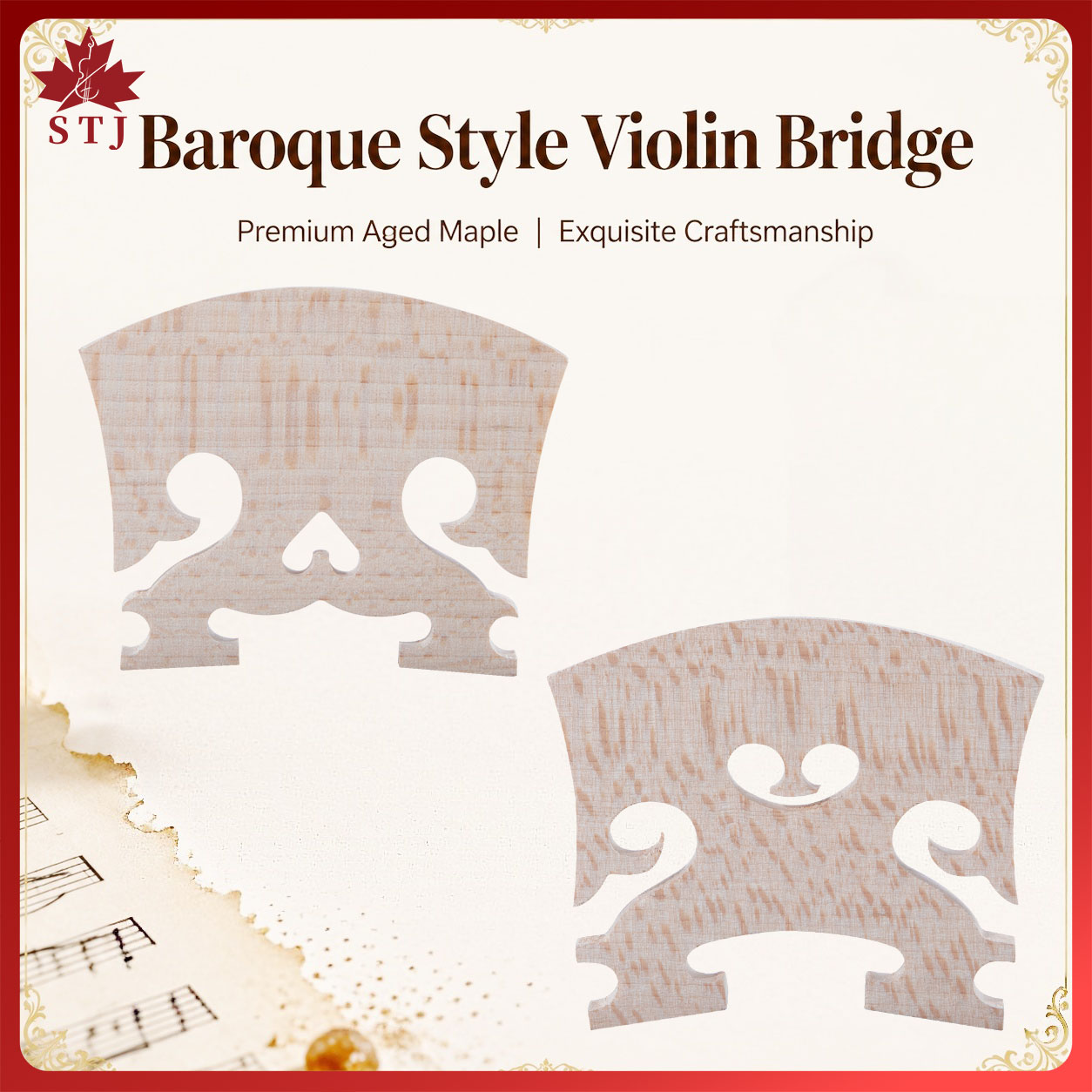 4pcs Violin Bridge 4/4 Violin  - Musical Instrument Cello 评论和价格