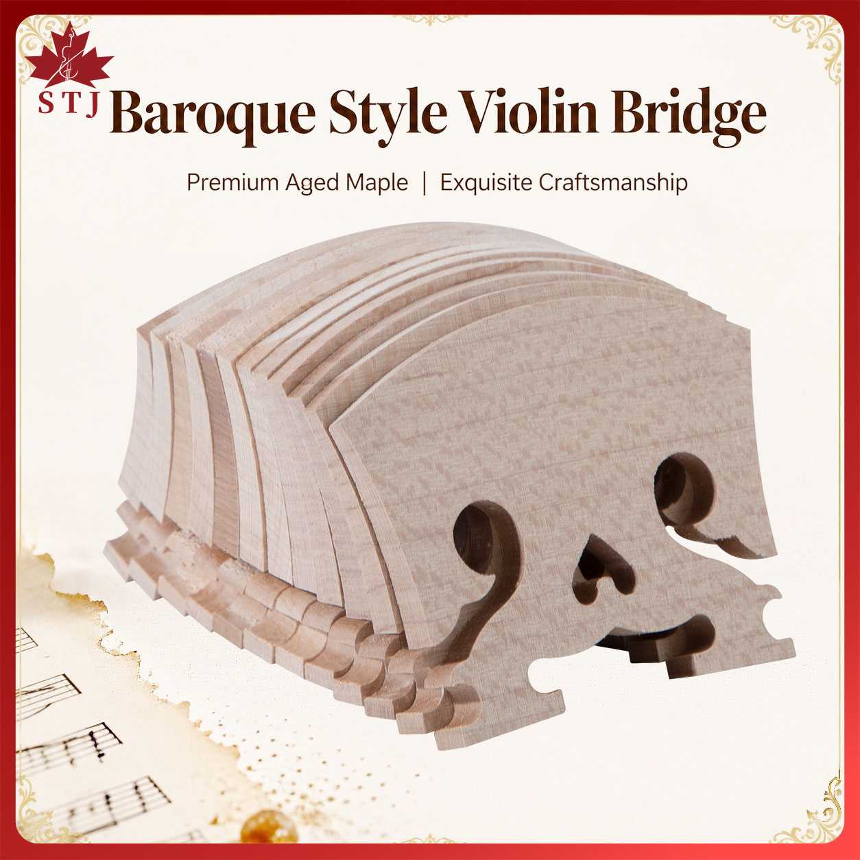 4pcs Violin Bridge 4/4 Violin  - Musical Instrument Cello 评论和价格