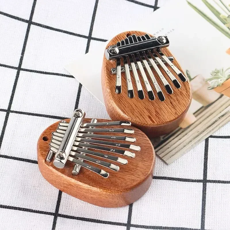 1Pcs Wood Mini Thumb Piano Mus - Musical Instrument Sounds 评论和价格