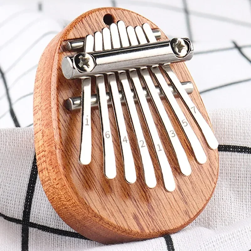 1Pcs Wood Mini Thumb Piano Mus - Musical Instrument Sounds 评论和价格