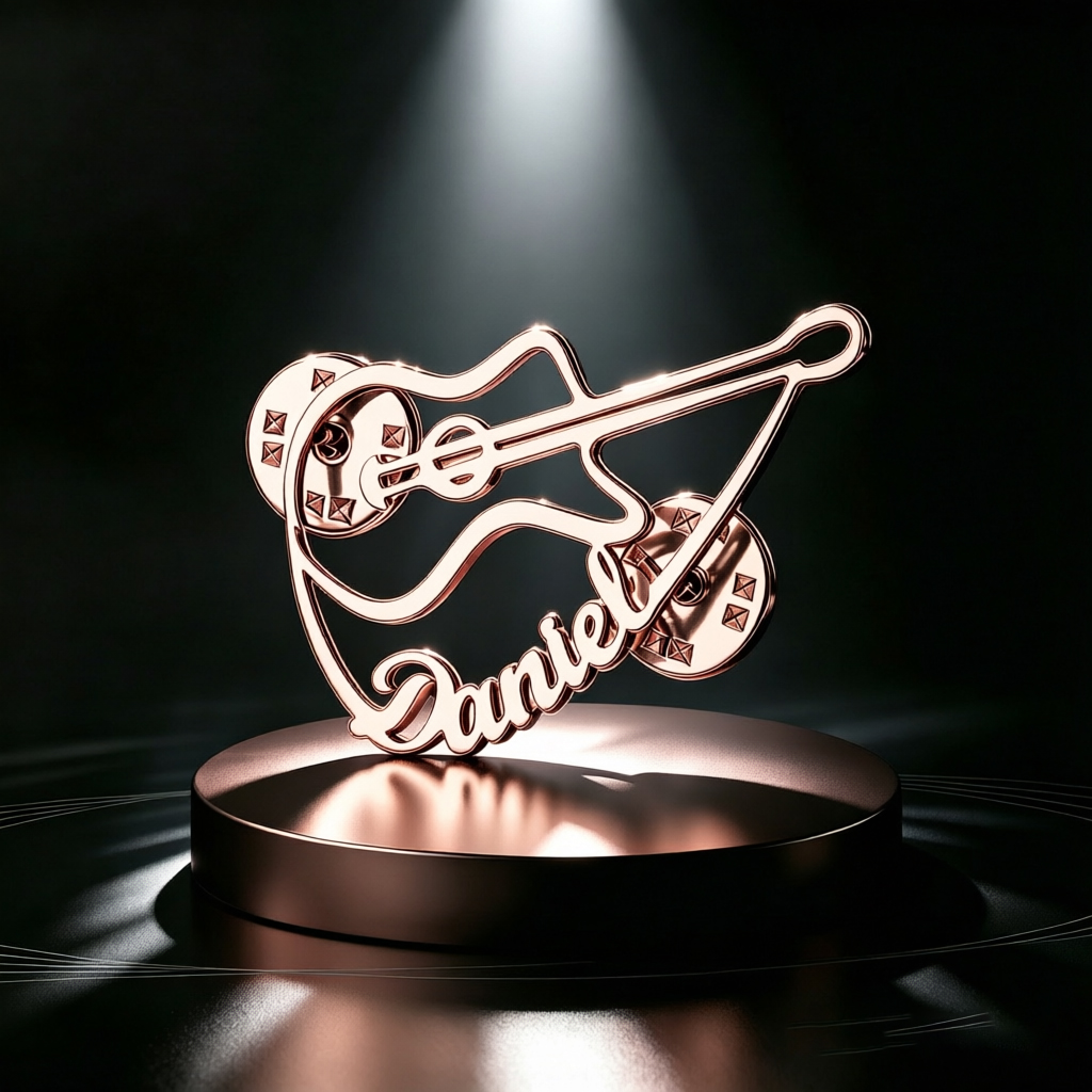 Personalized Violin Brooch Cus - Musical Instrument And Names 评论和价格