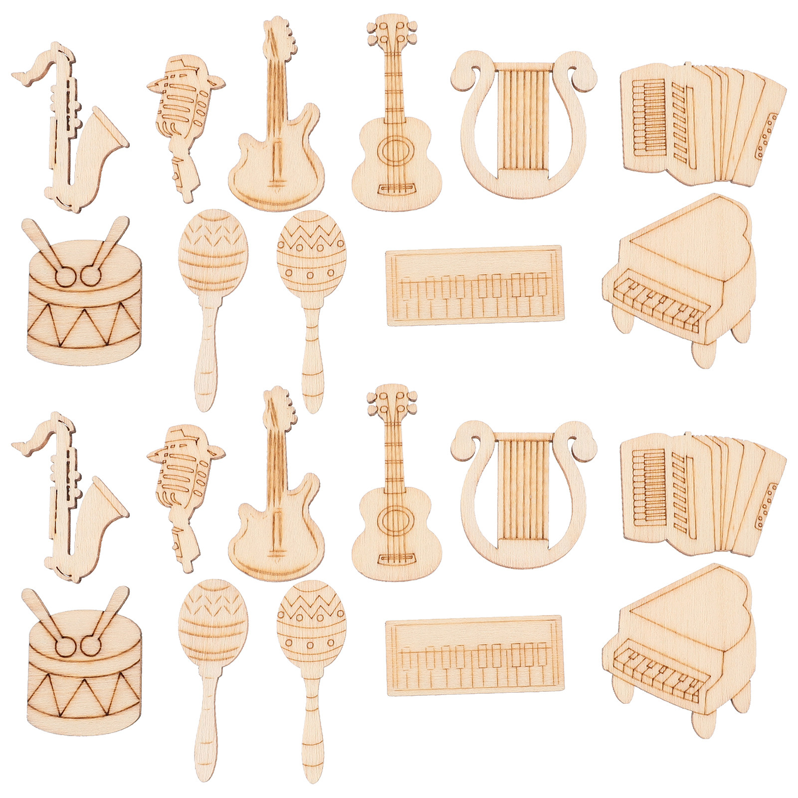 100Pcs Musical Instrument Wood - Musical Instrument Diy For Kids 评论和价格