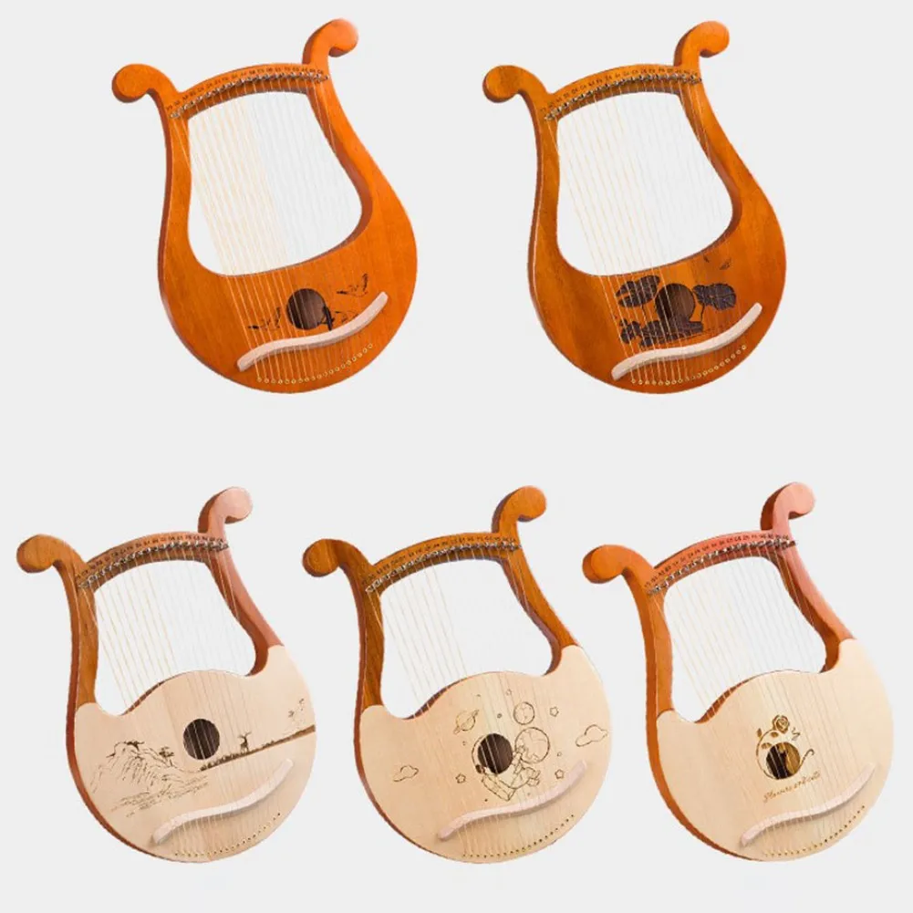 High Quality 19 String Lyre Ha - Musical Instrument Harp 评论和价格