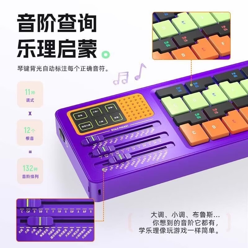 Synido Scale Pocket Music Keyb - Musical Instruments Names 评论和价格
